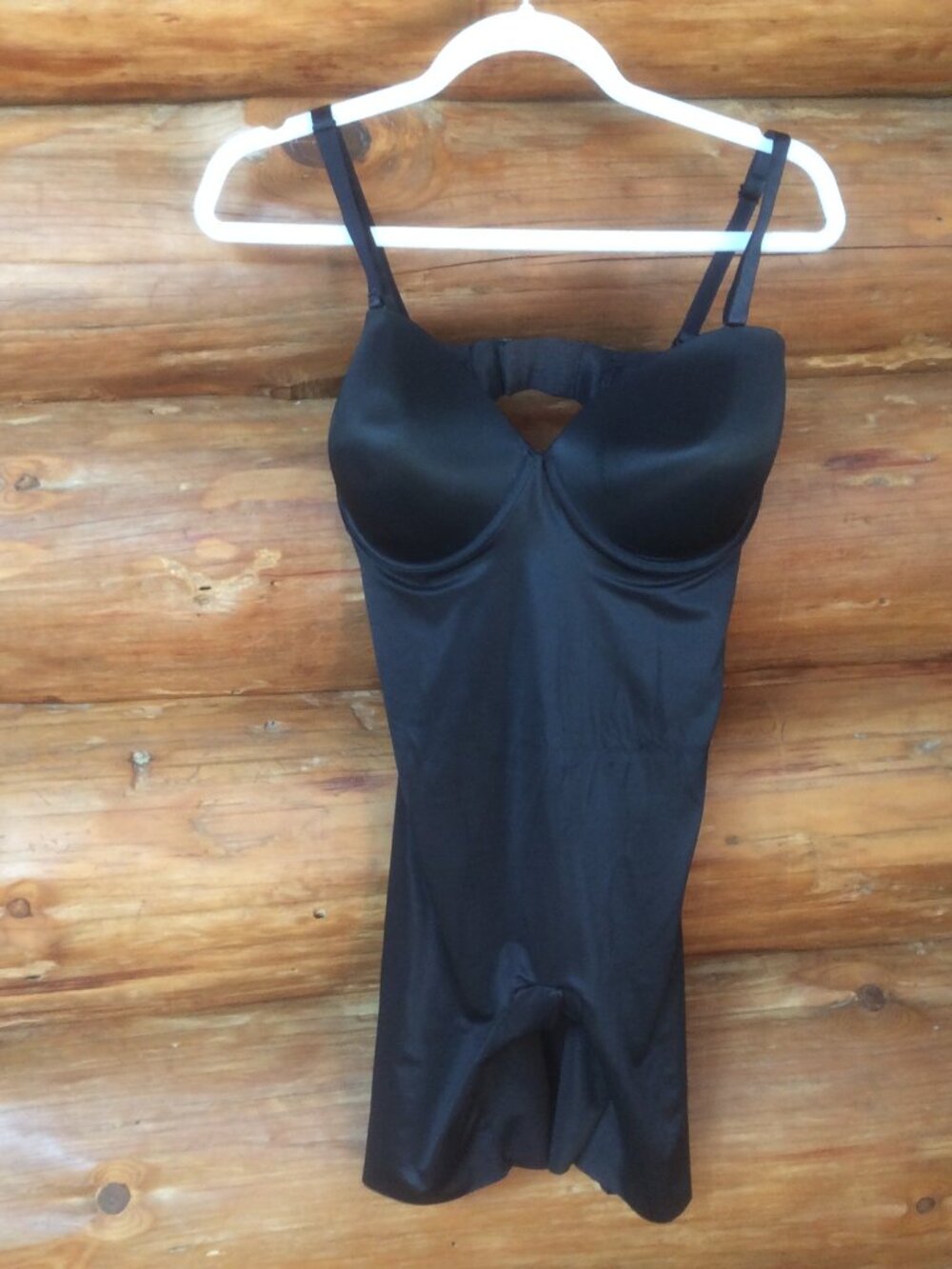 RED HOT by SPANX® Black Shapewear Multiway Mid-Thigh Bodysuit Size 1X